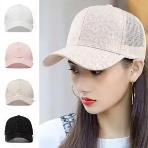 메쉬모자 여성모자 나들이모자 꽃자수 야구모자 볼캡