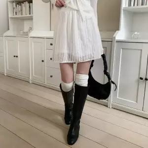 [하프클럽/]여자 레이스 에이라인 고무줄 미니스커트