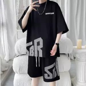 남성용 여름 쿨링 농구복 데일리룩 세트 빅사이즈 속건 반팔 반팔세트 반바지 티 트레이닝 얇은 인기2