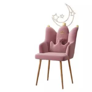 공주의자 인테리어 공주 연예인 스톨 체어 화장대 등받이 핑크-골드다리/꽃