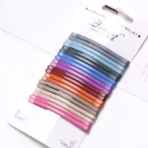 세트 실핀 에쉬 넙적 20P 컬러 실핀 실삔 잔머리고정핀 올림머리고정핀