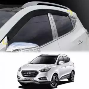 [골드스마일]자동차 선바이저 빗물가림막 차량용 투싼ix 전용 썬바이저