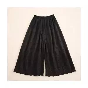 여자 치마 트렌디 스위트풀 베이직 아이템 플리츠 레이스팬츠 봄여름 와이드 쉬폰 9부 HT2