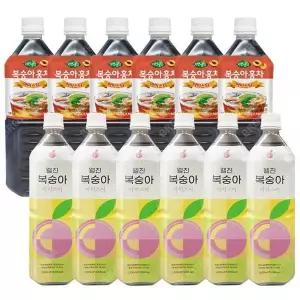 [셀러허브]웰진 복숭아 아이스티 1L 6개 +희창 복숭아홍차 980ml 6개 (S31187938)