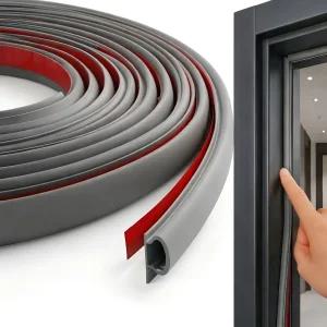 Perfectforyou 현관문 문틈 방음 방풍 고무패킹 그레이, 3개