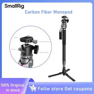 SmallRig 카본 파이버 모노포드 4단 확장형 삼각대 아카-스위스 플레이트 헤드 포함 DSLR 카메라 촬영용 -5