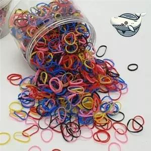 컬러풀 미니 헤어끈 다용도 머리 고무줄