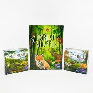 포레스트 셔플 우드랜드 엣지 알파인  전략 보드 게임 -5명의 40-60분 가족 파티 밤에 딱 맞습니다.