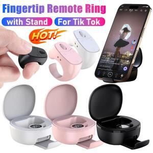 2025 손가락 끝  스크롤링 반지형 셔터 리모컨 페이지 셀카 버튼 블루투스 휴대폰 컨트롤러