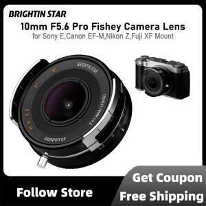 브라이트인 스타 10mm F5.6 프로 카메라 렌즈 APS-C 와이드 앵글 수동 초점 소니 E 캐논 후지 XF 마운트용