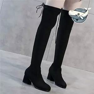 편안한 겨울 기모안감 니하이 롱부츠 데일리 여성롱부츠 롱부츠코디 가을롱부츠