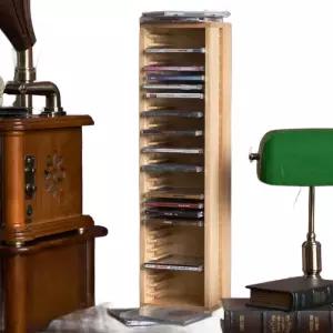 우드 CD 진열장 선반 콘솔 캐비닛 수납장 스탠드형 보관함 장식장 정리함 거