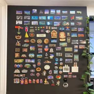 여행 마그넷 보드 사진 관광지 기록 기념품 데스크탑