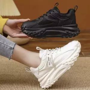 여성 2컬러 키높이 어글리슈즈 스니커즈 통굽 운동화