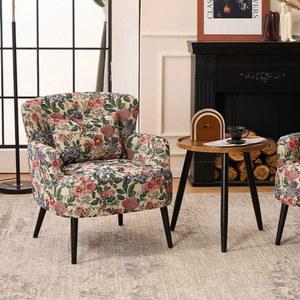 원목 의자 싱글소파 발코니 인테리어 가죽 빈티지 미국 시골