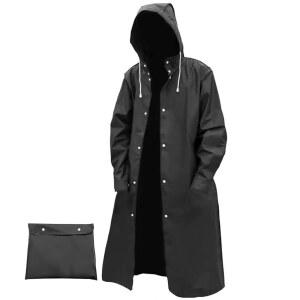 하이킹 낚시견 산책 야외 활동을 위한 남성 재사용 가능한 롱 레인코트, 방풍 방수 트렌치코트