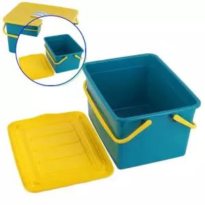 쌍문상회 지금 필요한 바스켓 손잡이+뚜껑 다용도 바구니대 소풍 나들이 물건정리