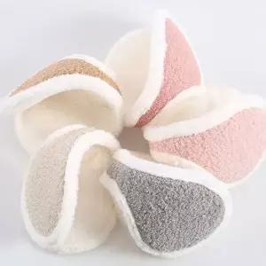 야외활동 여학생 파스텔색상 겨울 이쁜 기모귀마개 니트귀마개 방한용품 겨울귀마개