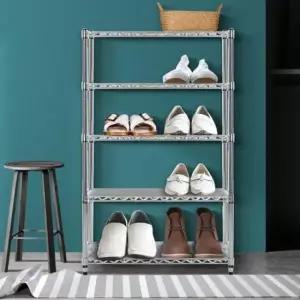 신발정리함 메탈신발정리대 5단 슈케이스 정리 수납함 조립신발장