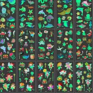 야광 타투스티커 문신 헤나 페이스페인팅 마스크데코