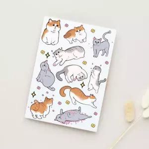 고양이 감성 타투스티커 애교냥의 하루 일상