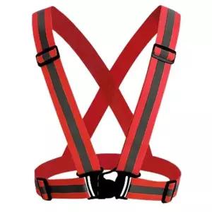 창고 스판 엑스반도 형광조끼 안전조끼 레드 빨강