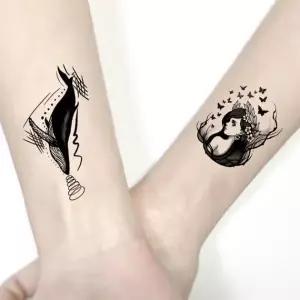 레터링 쇄골 현아 타투 스티커 30장 마스크 판박이