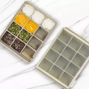 이유식큐브12구 2P 보관용기 준비물트레이 아기실리콘