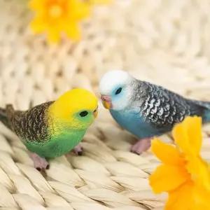 앵무새 미니어처 조경 장식 동물 잔디 입상 인공 소품