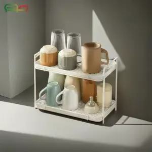 컵정리대 2단 거치대 접시정리대 그릇정리대 다용도