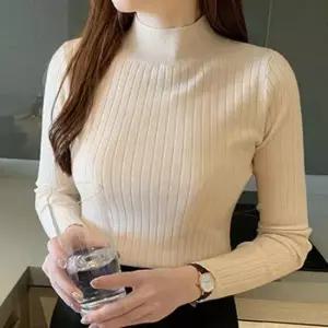 [SBD] 반폴라 니트 후스토리 긴팔 스탠다드핏 골지