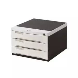 서랍 보관함 우드 월넛 서류함 3단 301x368x220 A4