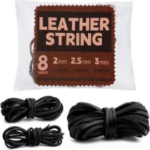 티치과 블랙 소가죽 가죽 끈 2MM 목걸이용 실로 보석 팔찌 브레이딩 DIY 신발 레이스 시스 작업