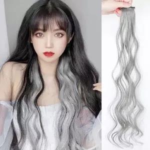 웨이브 포인트 컬러 헤어피스 붙임머리 OD-221025