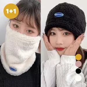 (KN277) 1+1 MIKA 플리스 멀티프 넥워머 일체형모자 페이크후드