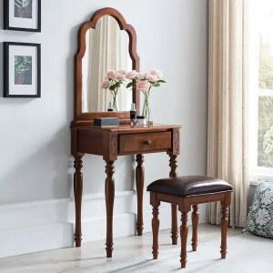 유럽풍 드레싱 테이블 서랍 보관 침실 메이크업 화장대 소파 빈티지 장식 가구 드레서