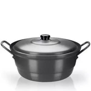 국솥 경질 냄비 찜솥 찜냄비 튀김 곰솥 뚜껑있음 28cm 중화팬 볶음팬