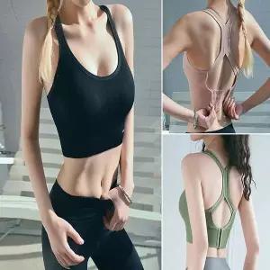 심리스 스포츠브라 노와이어 이너 스포츠브라탑짐웨어