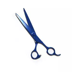 토리 블루 컬러 강아지 애견 미용 가위 일자 장가위