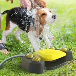 퍼니 강아지 분수 샤워기 (옐로우그레이)