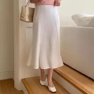 [하프클럽/]여자 인어공주 백밴딩 슬릿 롱 스커트