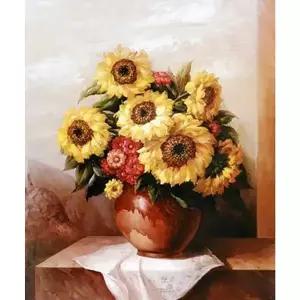 명화 해바라기 3 (패브릭) 보석십자수 사각 40x50