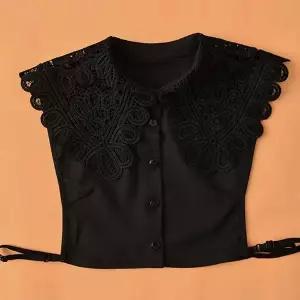 여성 와이드 페이크 카라 이너 웨어 목 티셔츠 패션 골프라운딩카라