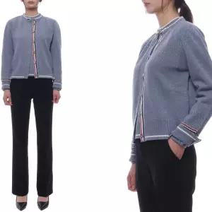 [롯데백화점]톰브라운 25FW 여성 포인텔 페어 아일 울 가디건 FKC676A Y1029 440 25F