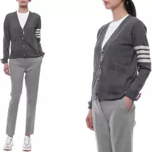 [롯데백화점]톰브라운 25SS 여성 사선 스트라이프 울 가디건 FKC334A Y1014 035 25S