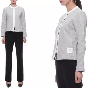 [롯데백화점]톰브라운 25SS 여성 코튼 트위드 크루넥 가디건 FJT367A J0194 065 25S