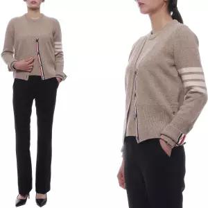 [롯데백화점]톰브라운 25FW 여성 사선 스트라이프 울 가디건 FKC674A Y1026 250 25F