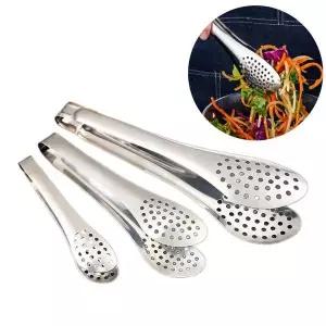 타공집게 샐러드 빵 주방 고기 스텐집게