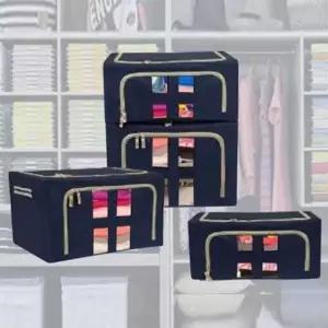접이식 의류 이불 수납 정리함 보관함 100L