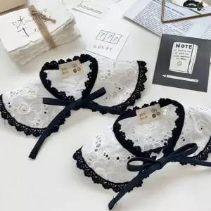 [에이치플러스몰]강아지 카멜리아 케이프 1P 반려견 레이스 반다나 애견목도리